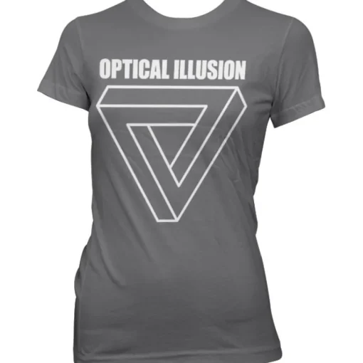 Optical Illustion - Infinity Triangle Girly T-Shirt
