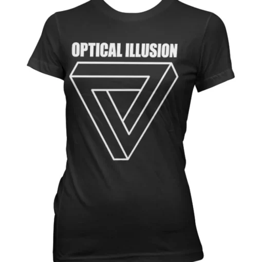 Optical Illustion - Infinity Triangle Girly T-Shirt