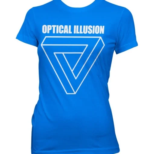 Optical Illustion - Infinity Triangle Girly T-Shirt