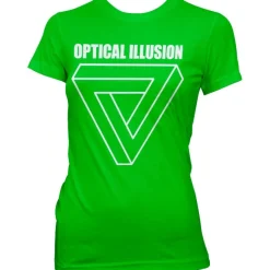Optical Illustion - Infinity Triangle Girly T-Shirt