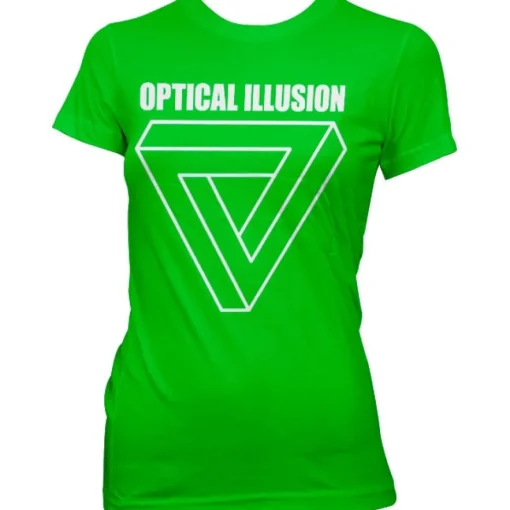 Optical Illustion - Infinity Triangle Girly T-Shirt