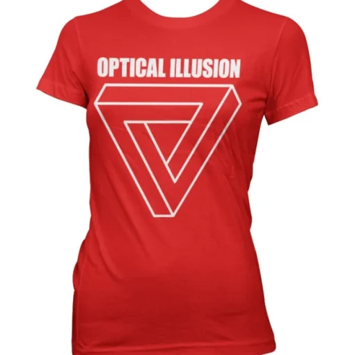 Optical Illustion - Infinity Triangle Girly T-Shirt