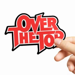 Over The Top Logotype Sticker