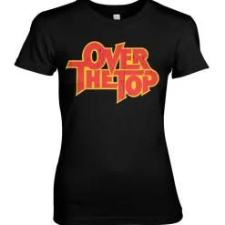 Over The Top Washed Logo Girly Tee