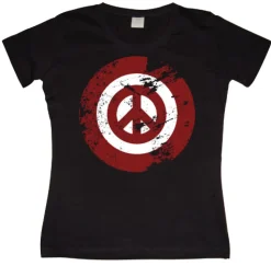 Peace Icon Grunge Girly T-shirt