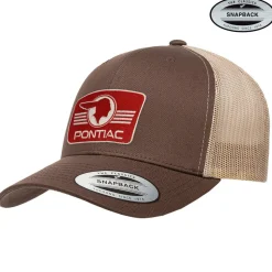 Pontiac Retro Logo Patch Premium Trucker Cap