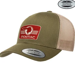 Pontiac Retro Logo Patch Premium Trucker Cap