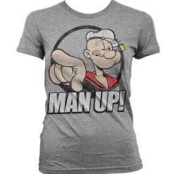 Popeye - Man Up! Girly T-Shirt