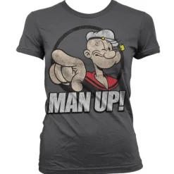 Popeye - Man Up! Girly T-Shirt