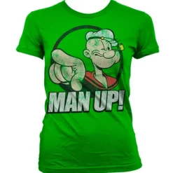Popeye - Man Up! Girly T-Shirt