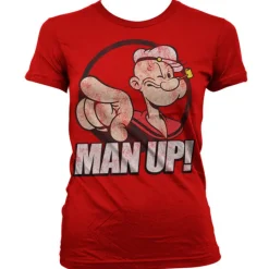 Popeye - Man Up! Girly T-Shirt