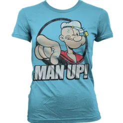 Popeye - Man Up! Girly T-Shirt