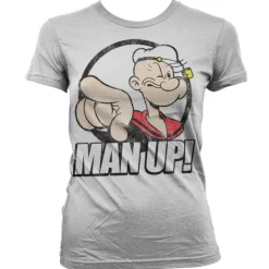 Popeye - Man Up! Girly T-Shirt