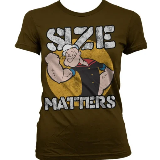 Popeye - Size Matters Girly T-Shirt