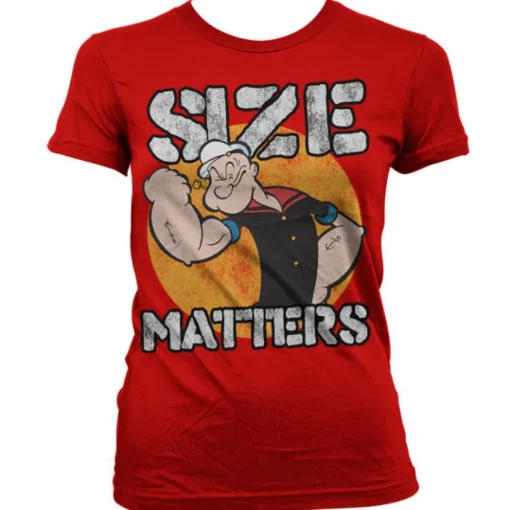 Popeye - Size Matters Girly T-Shirt