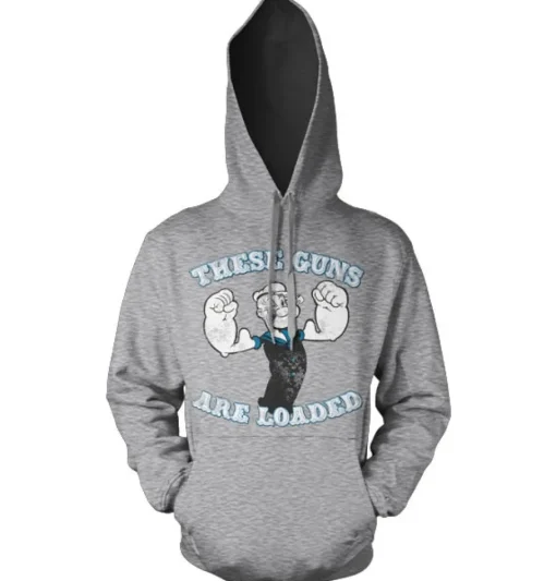 Popeye - These Guns Are Loaded Hoodie
