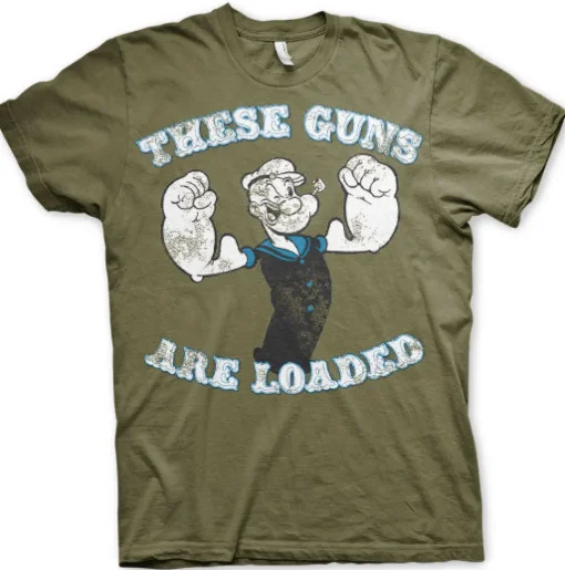 Popeye - These Guns Are Loaded T-Shirt