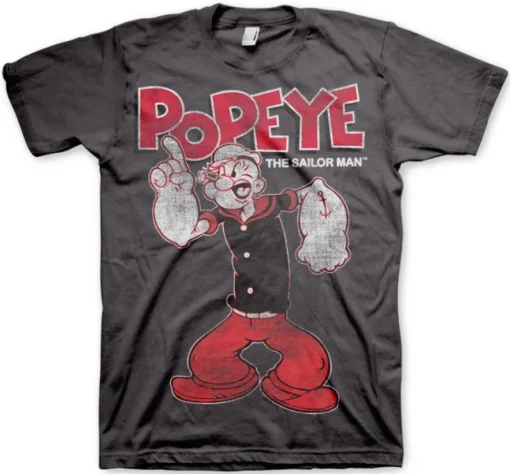Popeye Distressed Sailor Man T-Shirt
