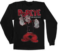 Popeye Distressed Sailor Man Long Sleeve Tee
