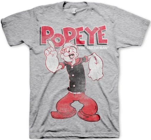 Popeye Distressed Sailor Man T-Shirt