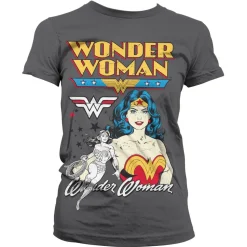 Posing Wonder Woman Girly Tee