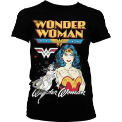 Posing Wonder Woman Girly Tee