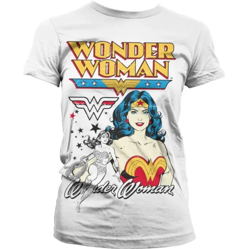 Posing Wonder Woman Girly Tee