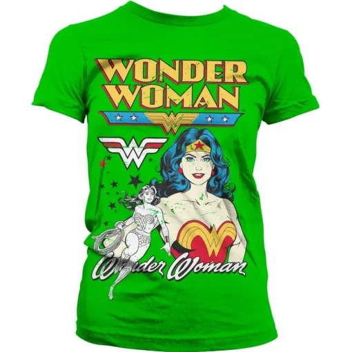 Posing Wonder Woman Girly Tee