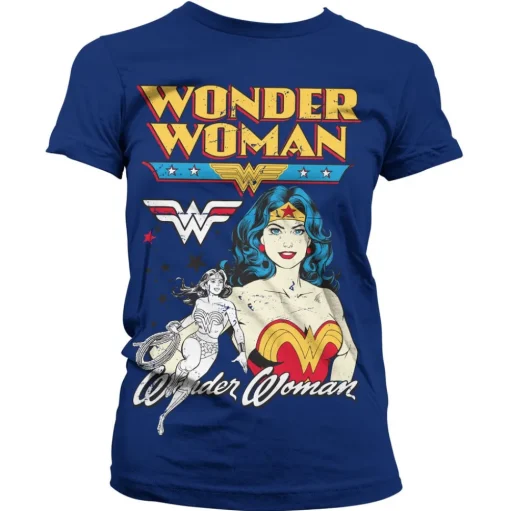 Posing Wonder Woman Girly Tee