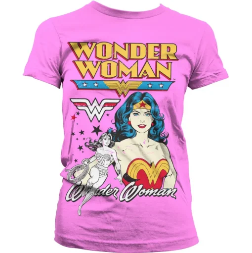 Posing Wonder Woman Girly Tee