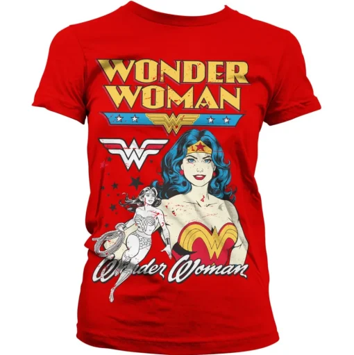 Posing Wonder Woman Girly Tee