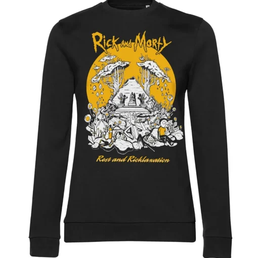 Rest And Ricklaxation Girly Sweatshirt