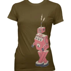 Retro Robotwalk Girly Tee