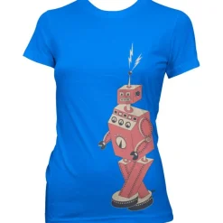 Retro Robotwalk Girly Tee