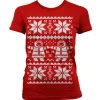 Retro X-Mas Knit Pattern Girly T-Shirt