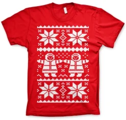 Retro X-Mas Knit Pattern T-Shirt