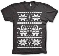 Retro X-Mas Knit Pattern T-Shirt