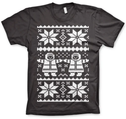 Retro X-Mas Knit Pattern T-Shirt