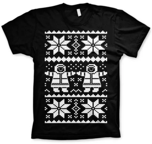 Retro X-Mas Knit Pattern T-Shirt