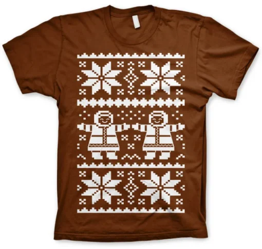 Retro X-Mas Knit Pattern T-Shirt