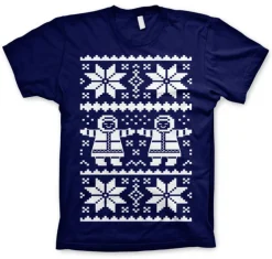 Retro X-Mas Knit Pattern T-Shirt