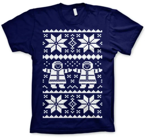 Retro X-Mas Knit Pattern T-Shirt