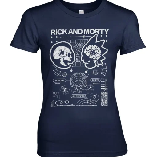 Rick and Morty - Nobody Exists On Purpose Girly Tee