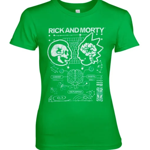 Rick and Morty - Nobody Exists On Purpose Girly Tee