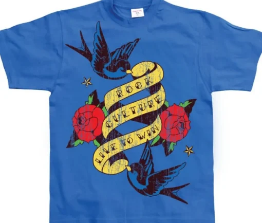 Rock Culture - Live To Win Tattoo T-Shirt