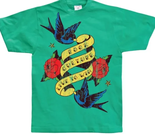 Rock Culture - Live To Win Tattoo T-Shirt