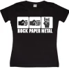 Rock-Paper-Metal Girly T-shirt
