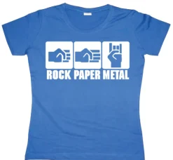Rock-Paper-Metal Girly T-shirt