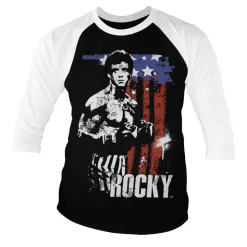 Rocky - American Flag Baseball 3/4 Sleeve Tee