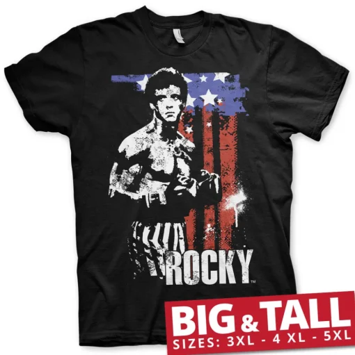Rocky - American Flag Big & Tall T-Shirt